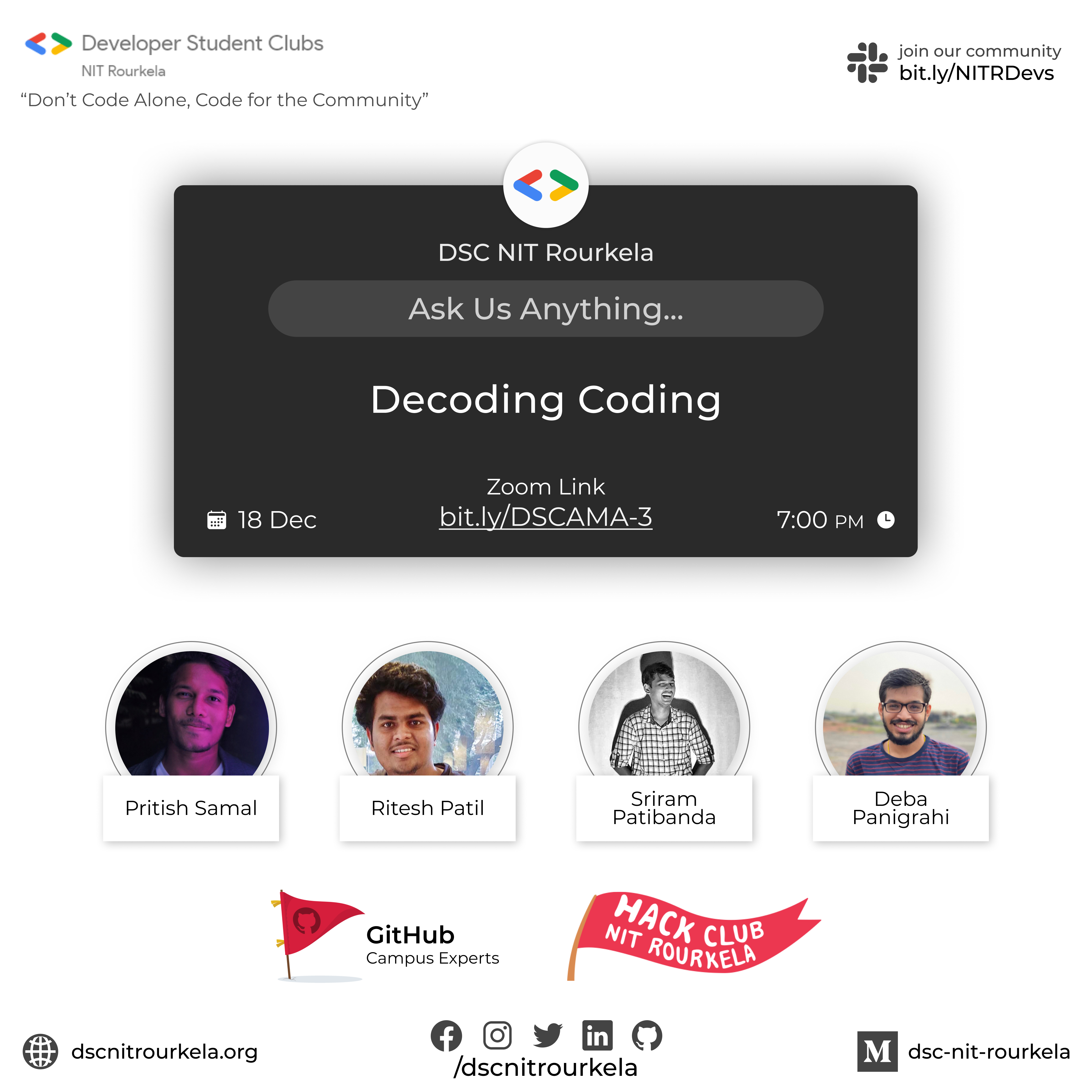 Decoding Coding | Ask Us Anything